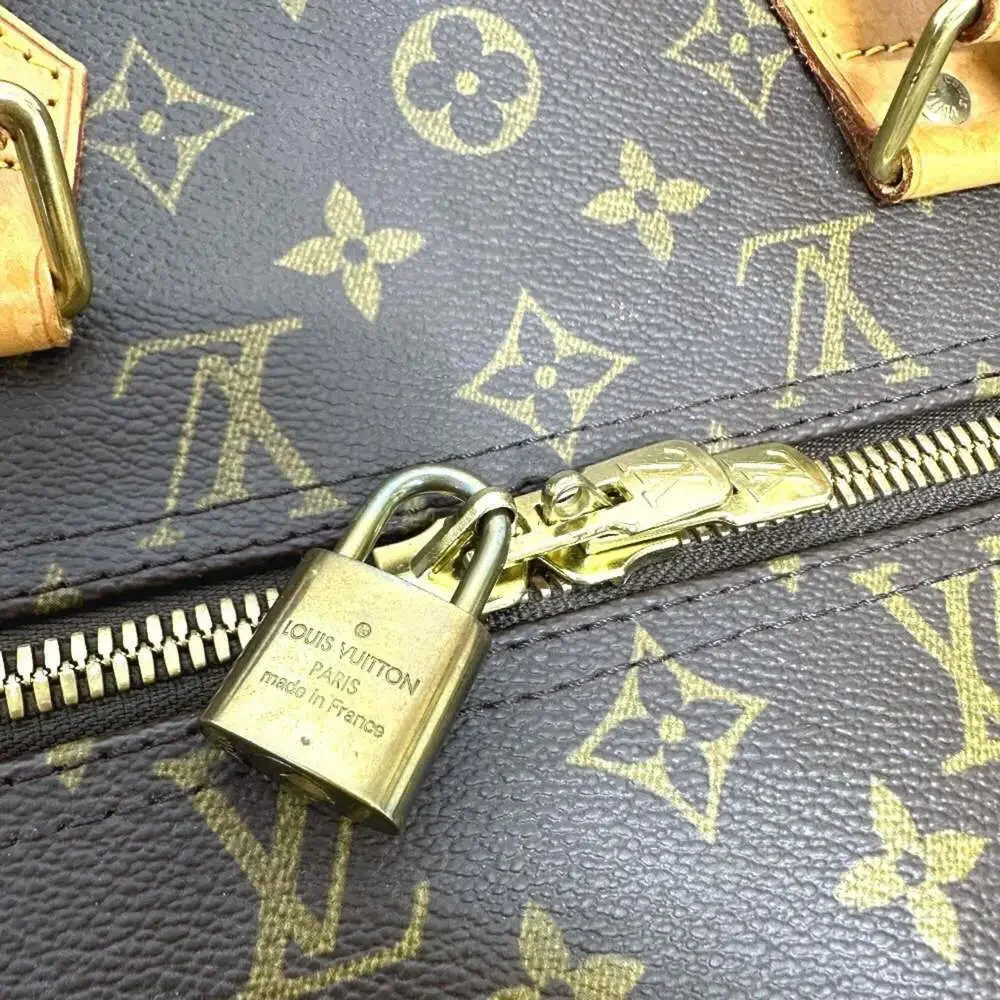 LOUIS VUITTON Brown Monogram Canvas Boston Bag